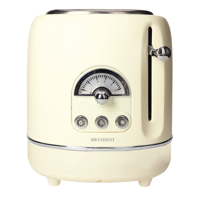 Acquista online Brandani Tostapane 1950 cream and stainless steel code 51954 Brandani
